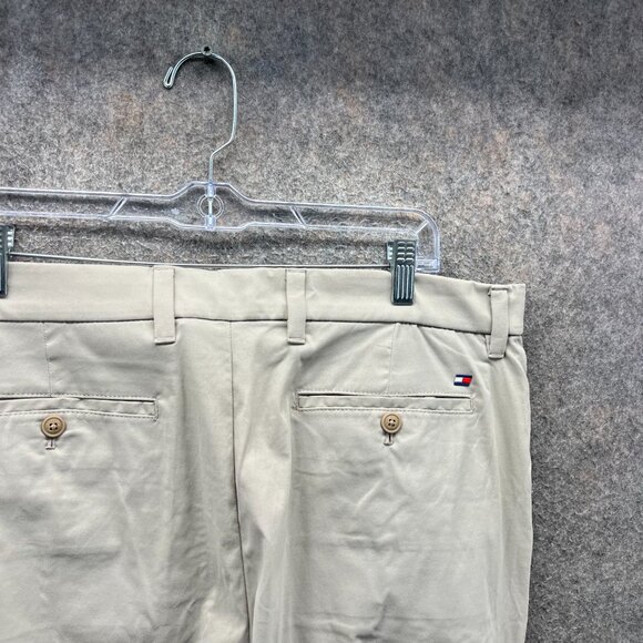 Tommy Hilfiger Dress Pants Men 36x32 Beige Chino Tan Trouser Sport Khaki Stretch - Picture 6 of 9